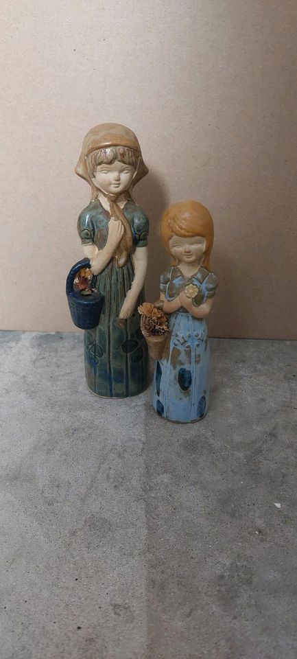 Vintage Figur Dame Mädchen Keramik in Nübbel