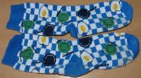 Socken Strümpfe 35-38 Spiegelei Pfanne Teller Motiv blau (1A Zust Sachsen - Auerbach (Vogtland) Vorschau