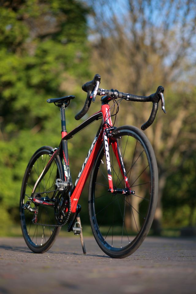 Rennrad Look 566 Carbon Sram Red Black  K-Force 2x10 size S in Halle