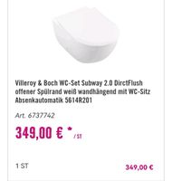 WC Villeroy und boch subway 2.0 Toilette NEU Baden-Württemberg - Weil im Schönbuch Vorschau