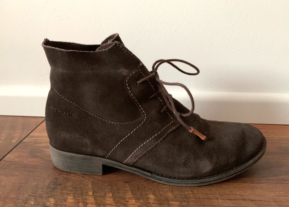 Chukka Boot / Stiefelette Tamaris Leder - Gr. 39 in Hoppegarten