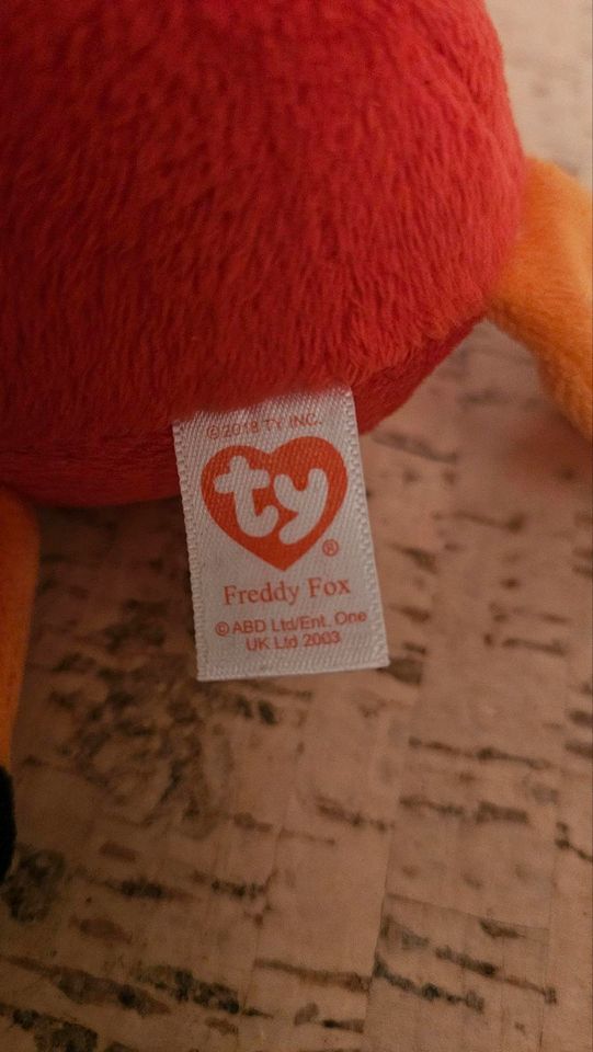 ty Freddy Fox Fuchs von Peppa Wutz Kuscheltier ca. 15 cm groß in Schwarme