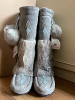 Mukluks grau 38 Lammfell Kaninchen Leder grau Fellstiefel Stiefel Köln - Ehrenfeld Vorschau