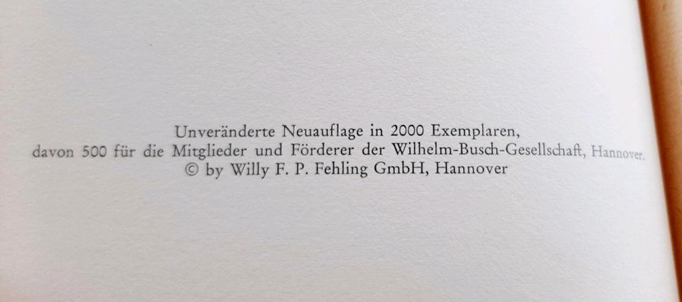 "Max und Moritz" W. Busch, Faksimileausgabe in Kassel