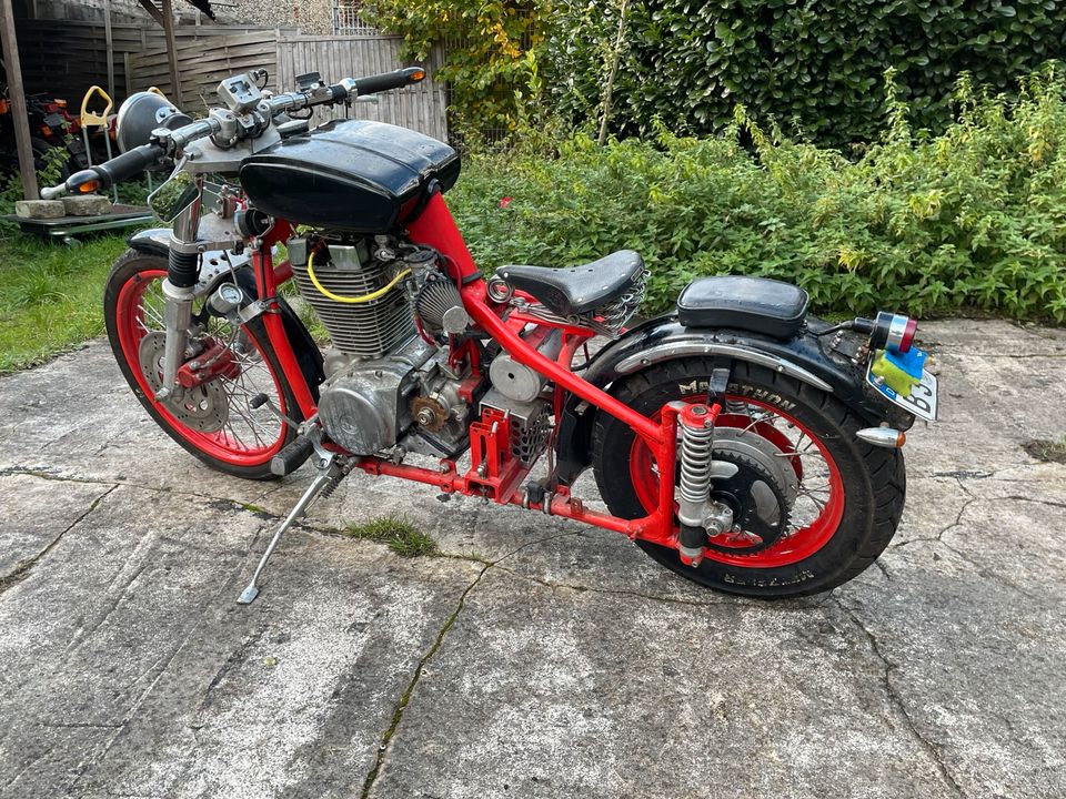 Custombike Projekt Gradwegfederrahmen aus 1955 in Bochum