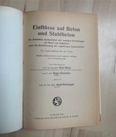 Einflüsse auf Beton und Stahlbeton - Adolf Kleinlogel - 1950 Nordrhein-Westfalen - Wesel Vorschau
