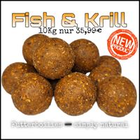 10Kg Fish & Krill Futterboilies, Boilies, Karpfen, Carp, Korda Niedersachsen - Uplengen Vorschau