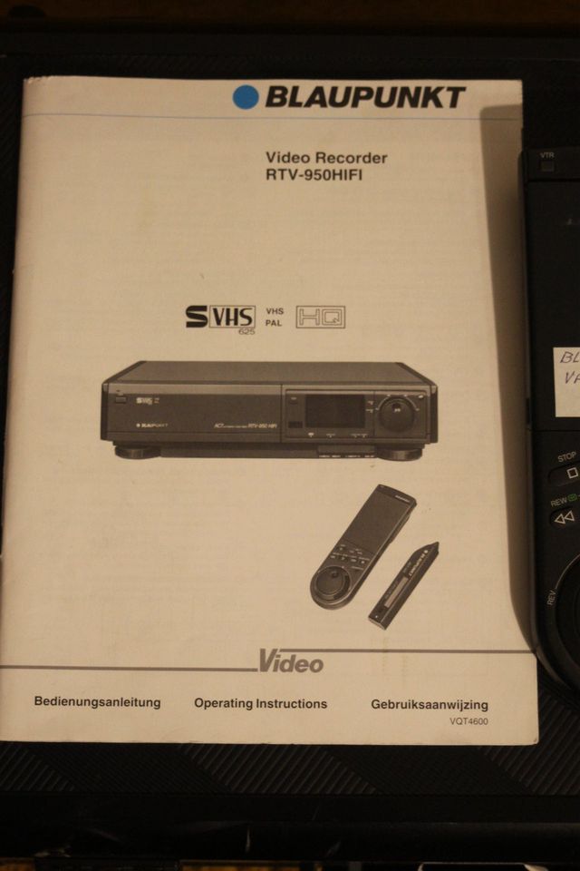 BLAUPUNKT HiFi S-VHS Video Recorder RTV-950 inkl. FB in Rosenheim