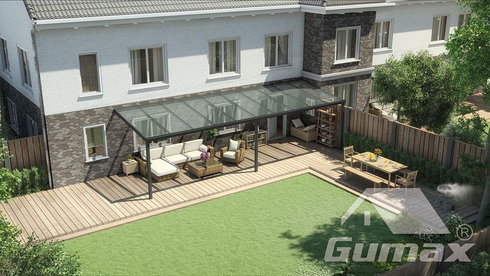 5x3m Glasdach Terrassenüberdachung für 2.349€ /6x3/7x3/8x3/9x3/ in Hüllhorst