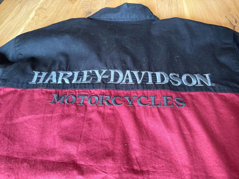 Harley Davidson Hemd / Shirt Rot/Schwarz in Mönchengladbach