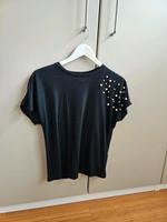 Vero Moda T Shirt Schwarz Perlen XS S 34 36 Hessen - Schlangenbad Vorschau