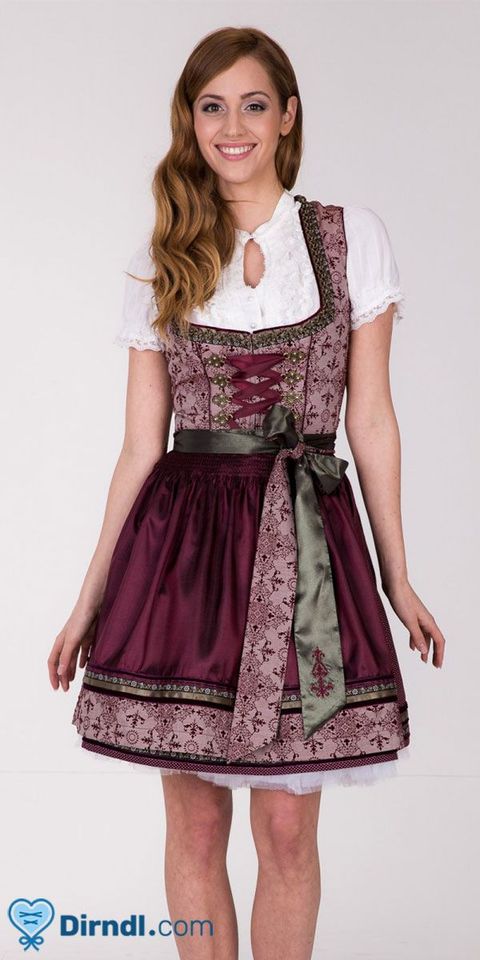 Krüger Madl Dirndl Model 42705 Gloaming Gr 32 fast neu mit Bluse in Themar