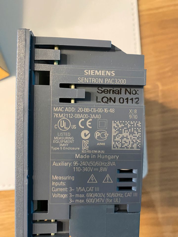 SENTRON PAC3200 Siemens LAN NEU OVP inklusive Versand versichert in Quickborn