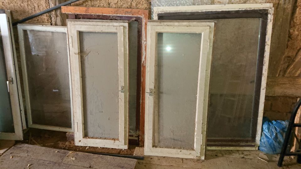 4x Holz Fenster Holzfenster doppelverglast gebraucht in Leinefelde