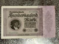 Geldschein alt Reichsbanknote Hunderttausend Mark 1923 Nordrhein-Westfalen - Hemer Vorschau