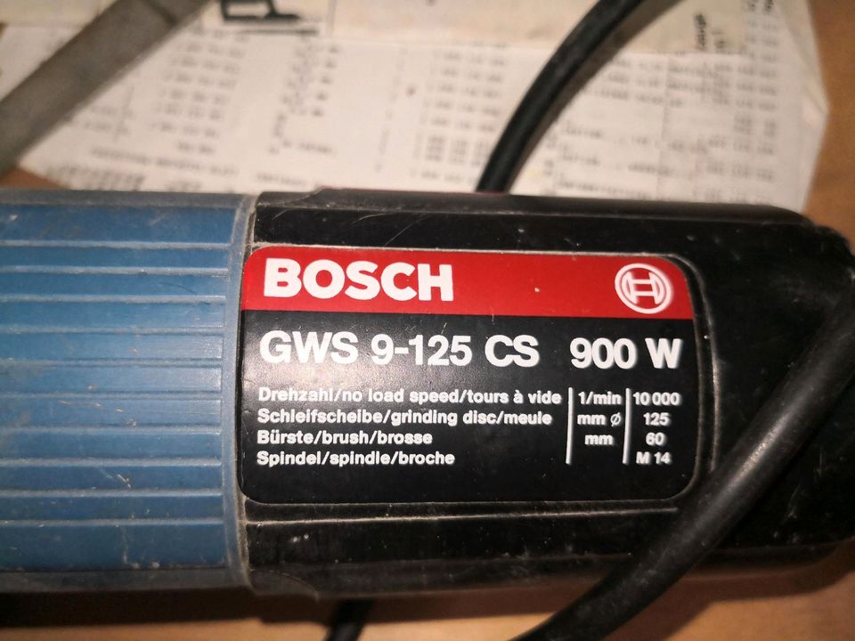 Bosch GWS 9-125 CS - Winkelschleifer in Vienenburg