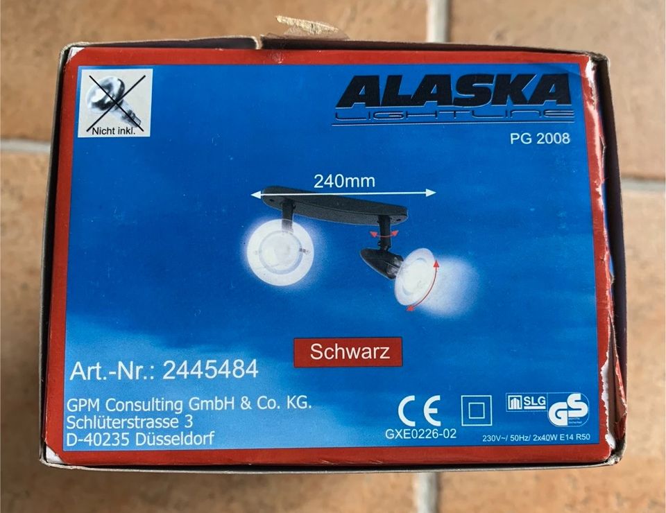 OVP 2 ALASKA® Strahler • Spots • Lampen • schwarz + weiß in Geilenkirchen