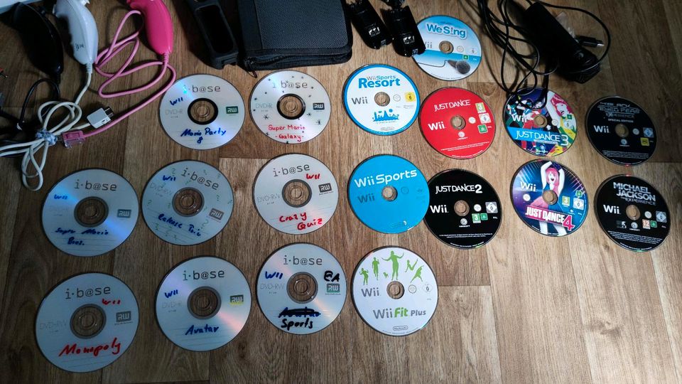 Nintendo Wii Set + 18 Spiele in Bad Schmiedeberg