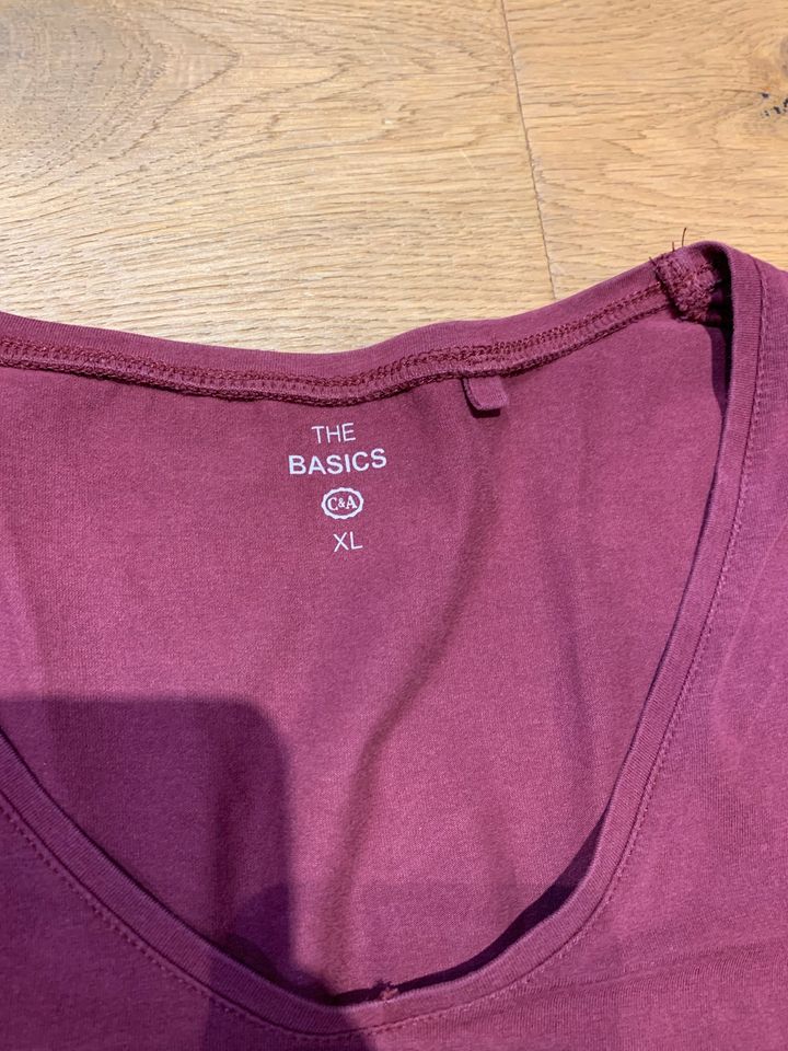 C&A the basic Pullover dünn dunkel rot Gr.  XL in Endingen