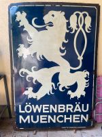 Großes antikes Löwenbräu Emaille Schild 145 x 100 cm München - Sendling-Westpark Vorschau