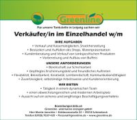 Verkäufer im Einzelhandel m/w in Leipzig  14€ h Voll-/ Teilzeit Leipzig - Schönefeld-Abtnaundorf Vorschau