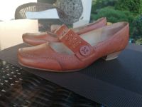 Damenschuhe braunes Leder Gr. 40,5, Marke: Caprice Sachsen-Anhalt - Schkopau Vorschau