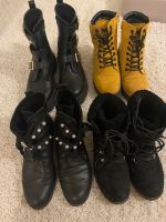 Vier Paar Damen Schuhe Stiefel Stiefelette 41 schwarz gelb Bayern - Karlshuld Vorschau