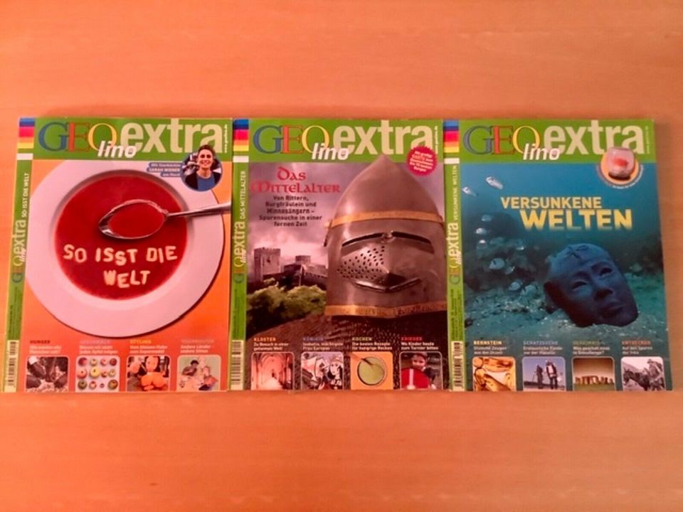 3 GEO lino extra Zeitschriften, Nr. 12, Nr. 16 und Nr. 18 in Köln