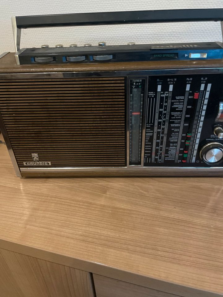 Grundig Satellit Transistor 6000 Band spread Holz in Eimeldingen