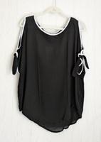 Sommer Bluse von UpFASHION Gr. M schwarz weiß kurzärmlig NEU! Brandenburg - Putlitz Vorschau