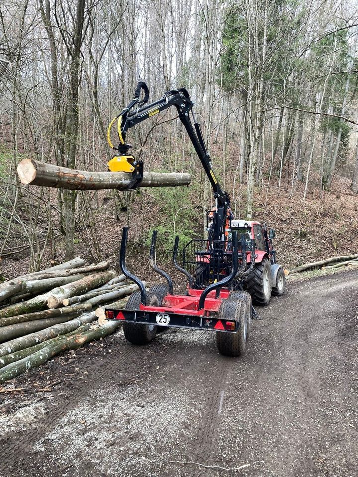 SBF SF7 / 51-5 Rückewagen Kran, Teleskop, Holzwagen in Brockscheid