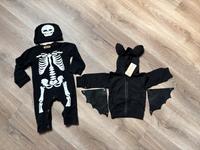 Halloween Kostüm Skelett 74 / 80 Jacke Overall Schlafanzug Hessen - Edermünde Vorschau