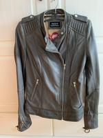 Lederjacke Biker Style, grau , 34 Köln - Esch Vorschau