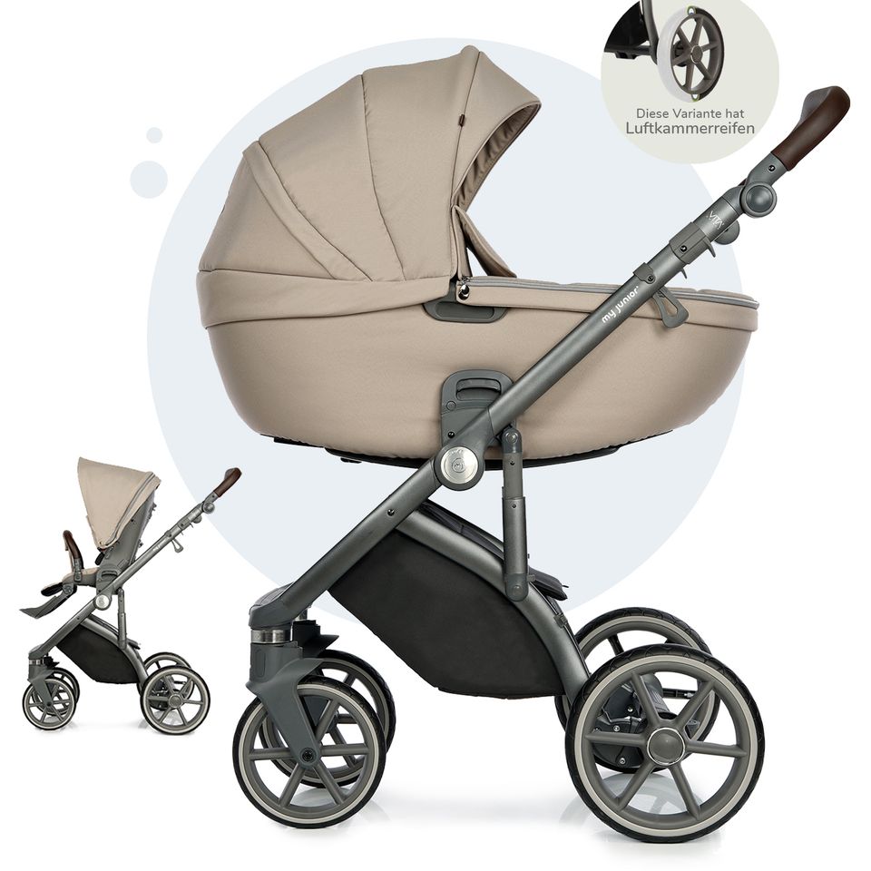 My Junior VITA unique 2 - 2in1 Kinderwagen-Set - Chai Latte - XXL-Zubehörpaket - NEU in Fulda