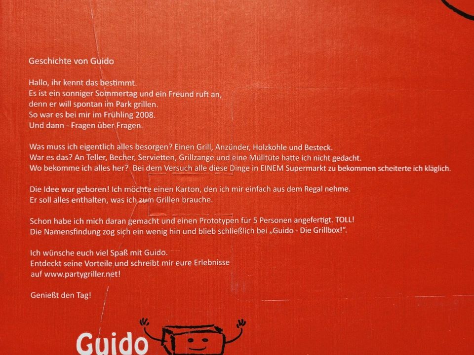 ** Guido Die Grillbox ** Einweggrill bis 5 Personen ** NEU&OVP ** in Bendorf