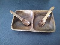 Holzschale Schale Servierplatte - Monkey Pod Wood - VINTAGE Hessen - Friedrichsdorf Vorschau