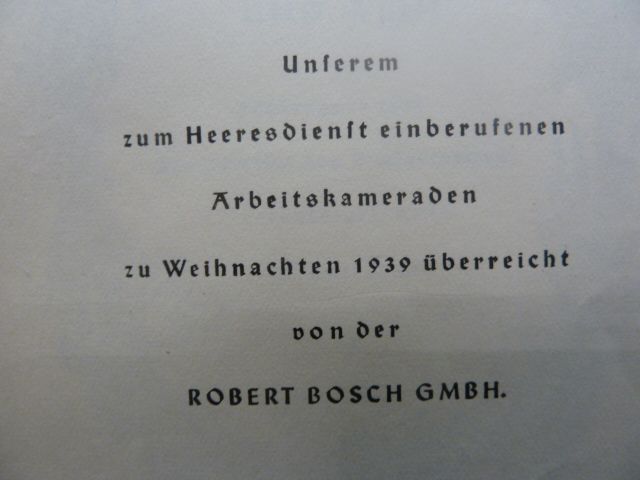 Brot und Wein Jahresgabe Schwäbischer Dichtung 1940 /Bosch GmbH in Täferrot