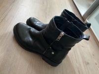 Damen Stiefel Stiefeletten Boots 40 Leder Reißverschluss schwarz Bayern - Münchberg Vorschau