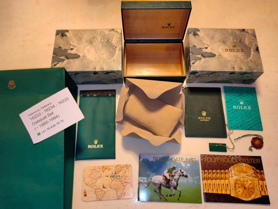 Rolex Box Set für Datejust 16233 16234 16220 36mm ca 1980-1994 in Homburg