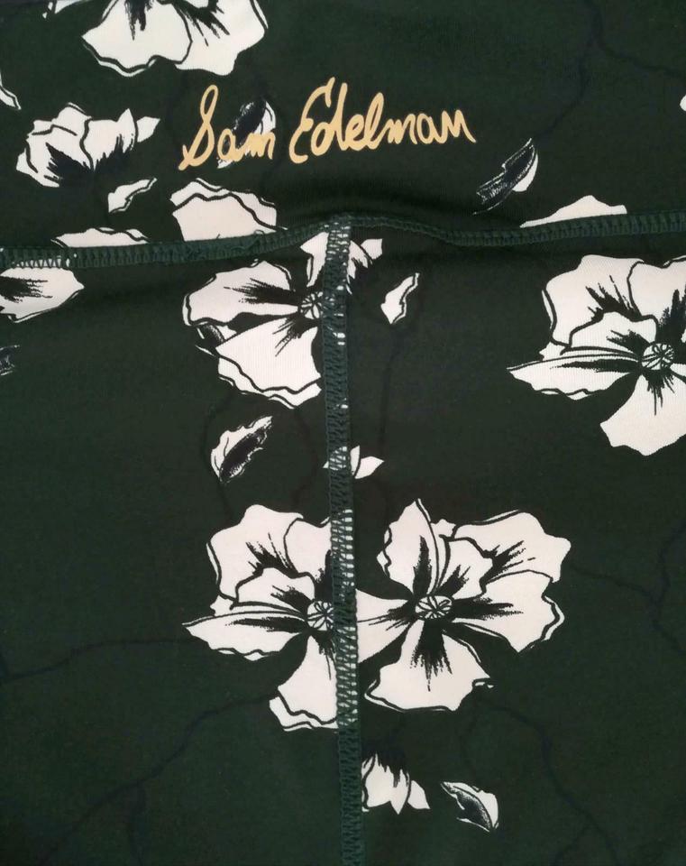 WIE NEU Leggings SAM EDELMANN Luxus Design schwarz grün Hose in Krefeld