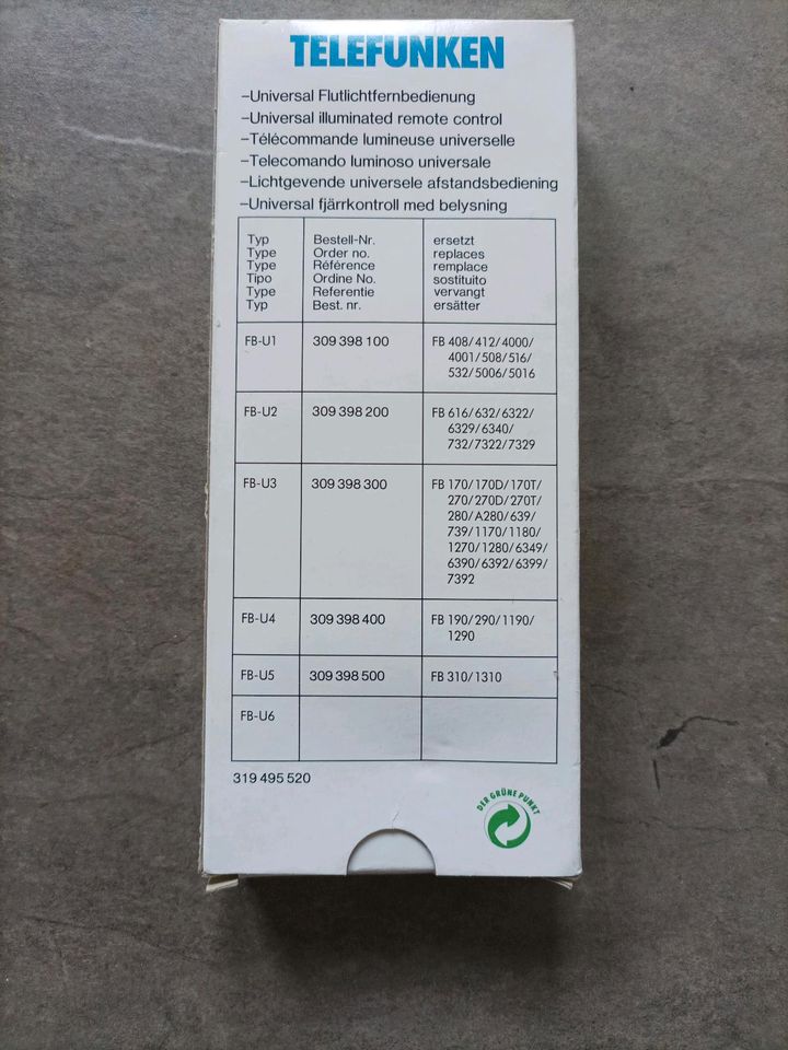 Telefunken U4 Fernbedienung neu und original verpackt in Demmin