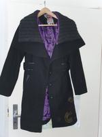 Desigual Mantel schwarz mit abnehmbaren Kragen, Damen, Größe 38 Hamburg-Nord - Hamburg Barmbek Vorschau