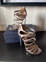 Sandalen Größe 37 Marke Casadei / Farbe Gold / Zustand Getragen Hamburg - Wandsbek Vorschau