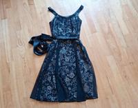 Sommerkleid festlich schwarz mit hellen Blumen Größe 38 Bayern - Burgthann  Vorschau