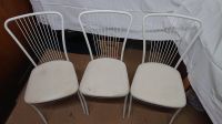 3 weiße Metallstühle für Esszimmer, Küche oder Partyraum Hessen - Wölfersheim Vorschau