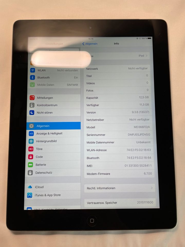 iPad 3 mit 3g cellular TOP! in Hamburg