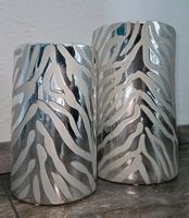 2 x Vasen in Zebra-chromeoptik Rheinland-Pfalz - Ludwigshafen Vorschau