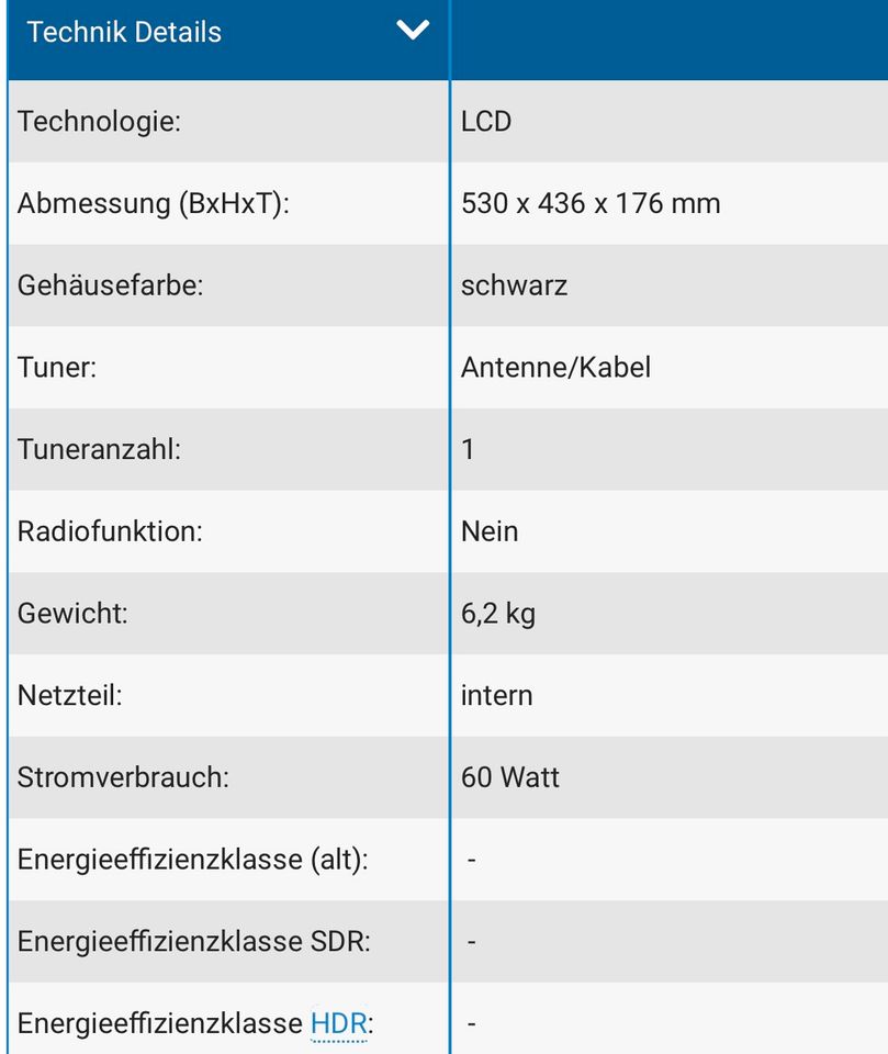 Fernseher Targa Visionary LT 2210 in Hochdorf-Assenheim