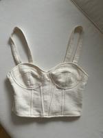 Bershka Top Crop Shirt Größe S 36 Korsett beige Creme Ibiza Niedersachsen - Wedemark Vorschau
