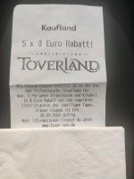 Gutschein Toverland/ 5x8€ Nordrhein-Westfalen - Solingen Vorschau